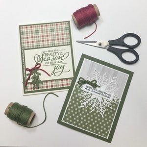 Christmas Cards, Holiday Cards, Winter Holiday, Happy Holiday Cards, Season of Joy Cards, Christmas Card Set, Set of 2