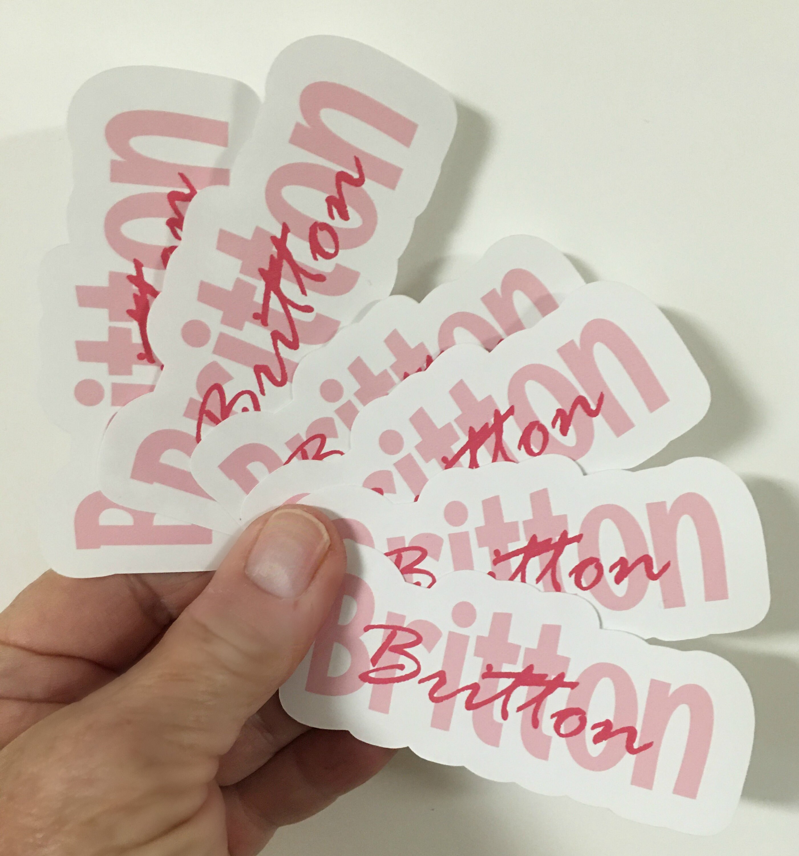 Custom Name Stickers School Name Stickers School Supply Etsy