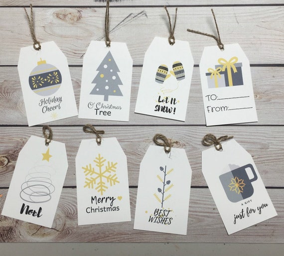 To You Love Me Christmas Sewing Gift Tags Woven Labels 8 Pack Sewing Labels  for Clothes and DIY Holiday Gifts 