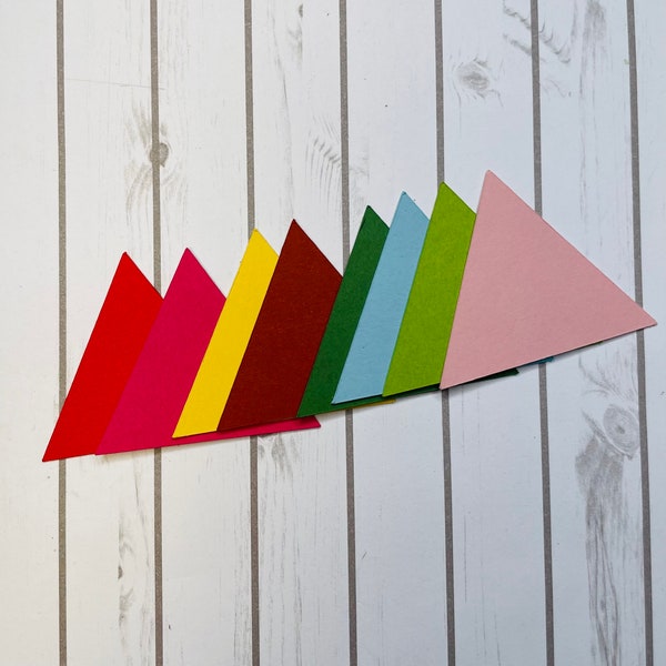 Triangle Shapes, Triangle Paper Cut Outs, Classroom Projects, Bulletin Boards, Scrapbooking, Gift Tags and Packaging, Paper Triangles