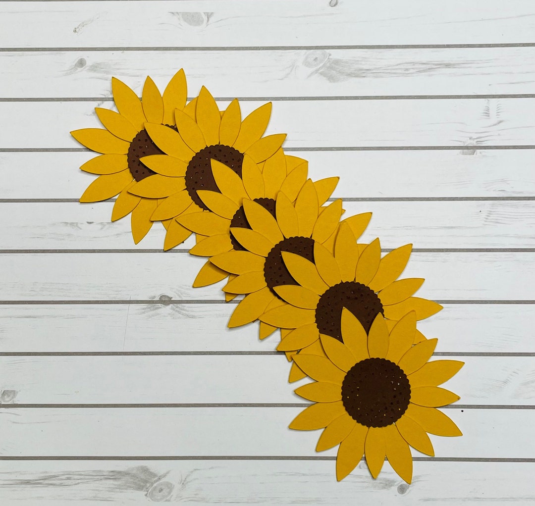Sunflower Die Cuts, Sunflower Paper Cut Outs, Classroom Decor