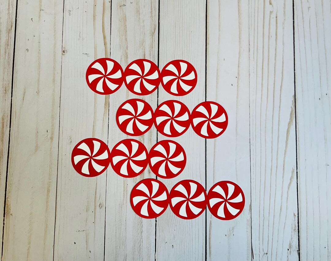 Christmas Peppermint Die Cut Border: Scrapbook Embellishment - Etsy