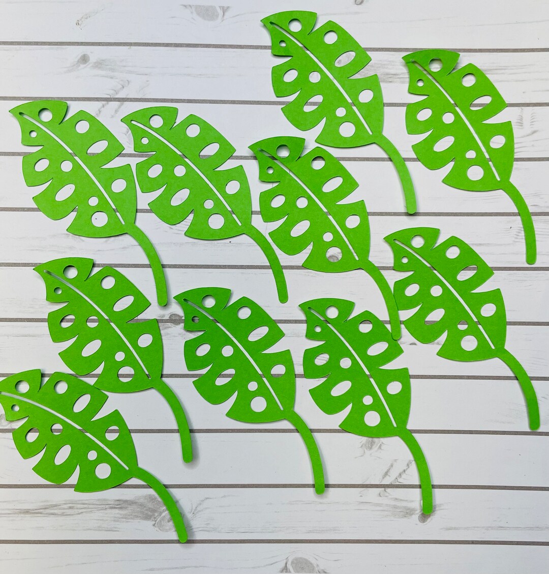 25 Leaf Die Cuts Large Paper Leaves Die Cut Paper Leaves Etsy