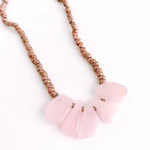 Rose Quartz Stones Necklace