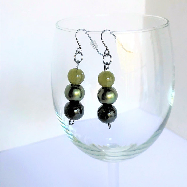 Olive Green Swirl Layered Set