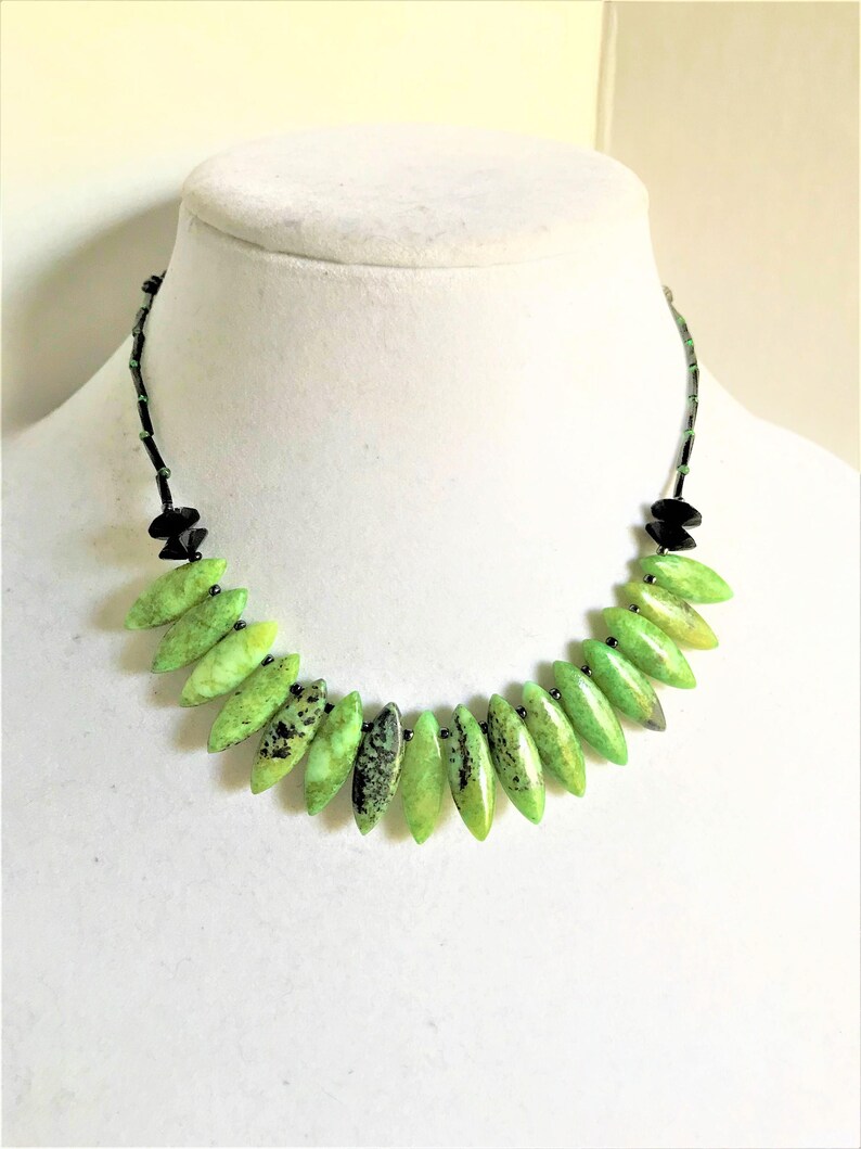 Green Spikes Gemstone Set