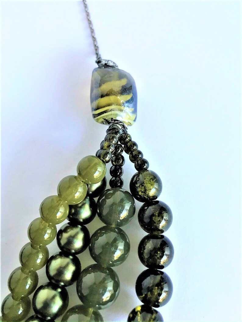Olive Green Swirl Layered Set