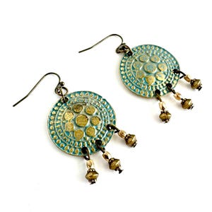 Boucles D'oreilles Double Rond Nacre Imitation - Style Vintage 80s - Neuf Avec étiquettes