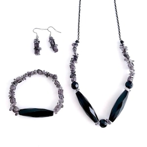 Black Onyx Gemstone Jewelry Set