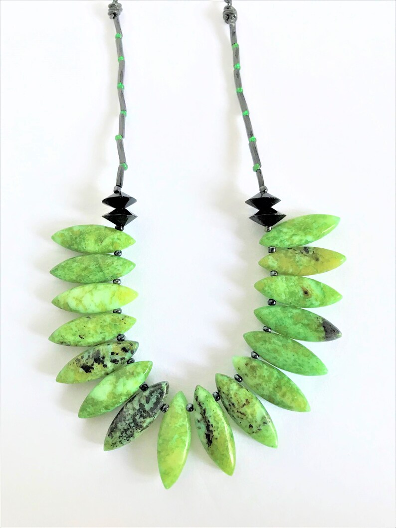 Green Spikes Gemstone Set