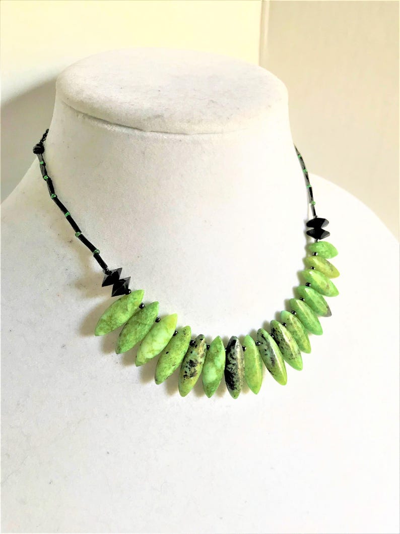 Green Spikes Gemstone Set