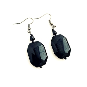 Black Onyx Gemstone Earrings