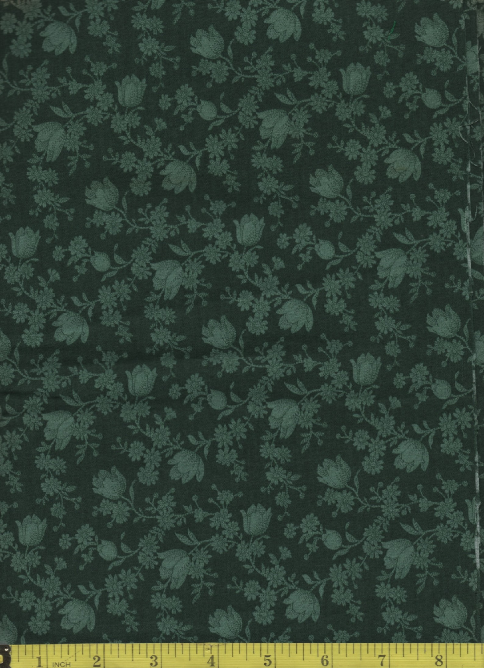 dark green floral