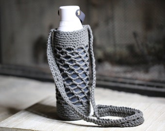 Water Bottle Holder, Bottle Holder, Bottle Carrier, Wine Bottle Tote, Wine Tote, Water Bottle Tote Crochet Pattern Download