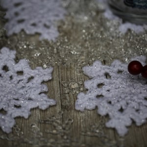 Crochet Snowflake Coaster Pattern: Holiday Ornament, Garland (PDF Pattern)