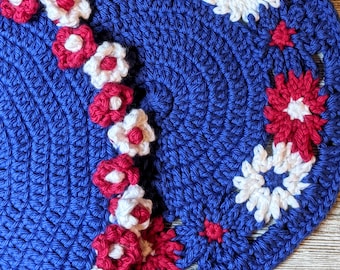 Flower Pattern Bundle Washcloth Crochet Patterns Instant (PDF Download)