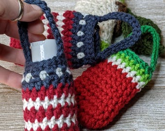 Crochet Lotion Tote Pattern: Patriotic, Watermelon, Apple (PDF Download)