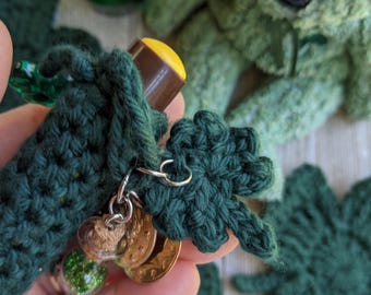 Crochet Shamrock Charm Pattern: St Patrick's Day Clover (PDF Download)