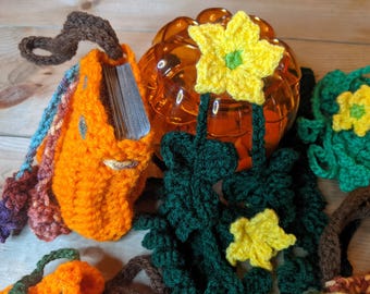 Crochet Pumpkin Pouch Pattern: Treat Bag, Apple Tote (Instant PDF Download)