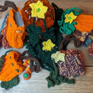 Crochet Pumpkin Pouch Pattern: Treat Bag, Apple Tote (Instant PDF Download)