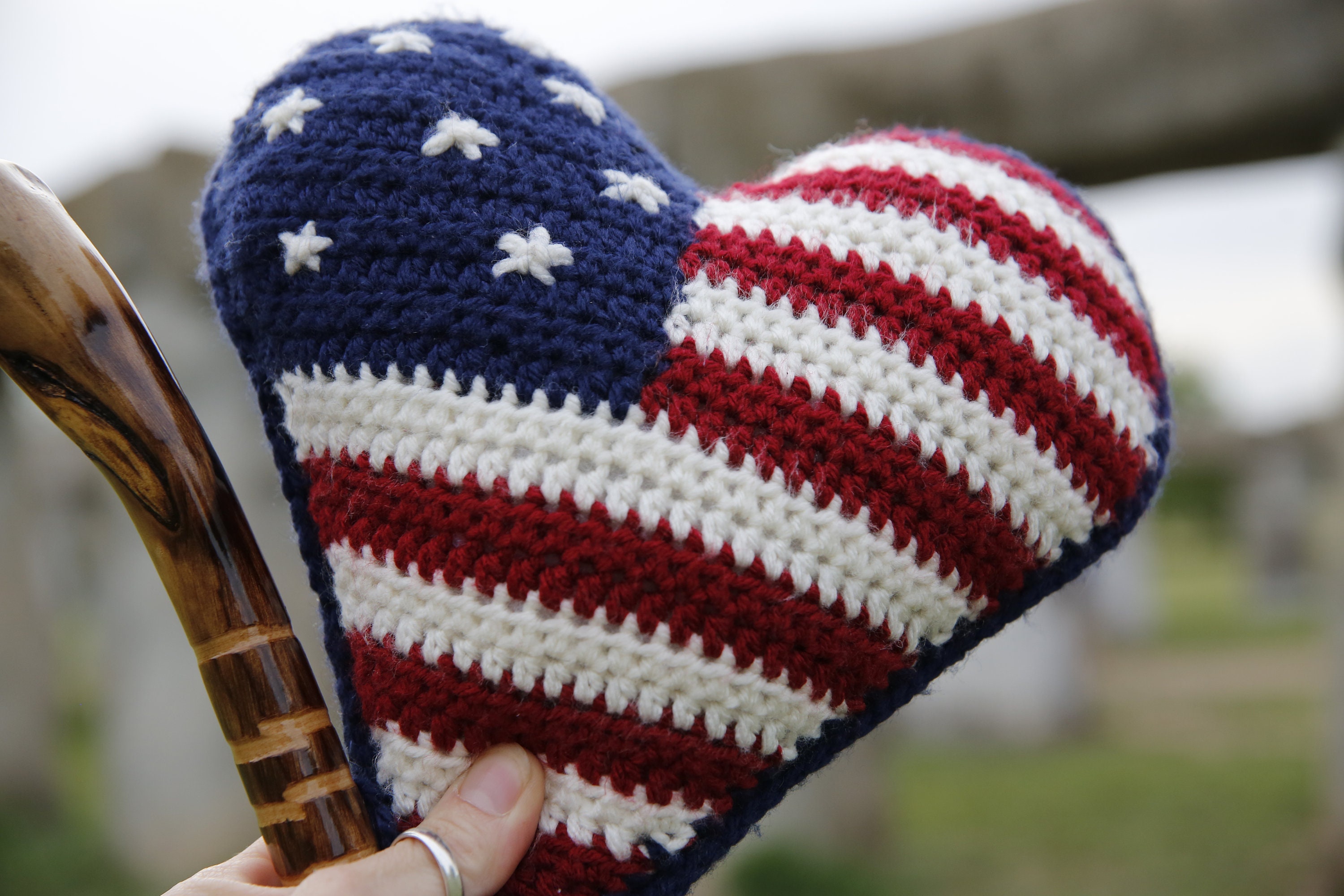 Crochet PATTERN for Small American Flag Pillow Versatile Etsy UK