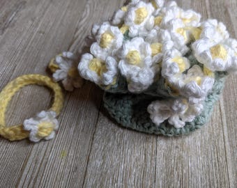 Crochet Flower Bouquet Washcloth Pattern (PDF Download) Arrange your own Bouquet