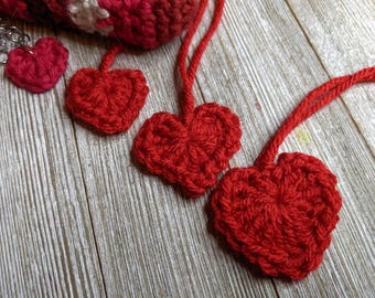 Tiny Crochet Heart Pattern Bundle: Valentine's Day Charms (PDF Pattern)