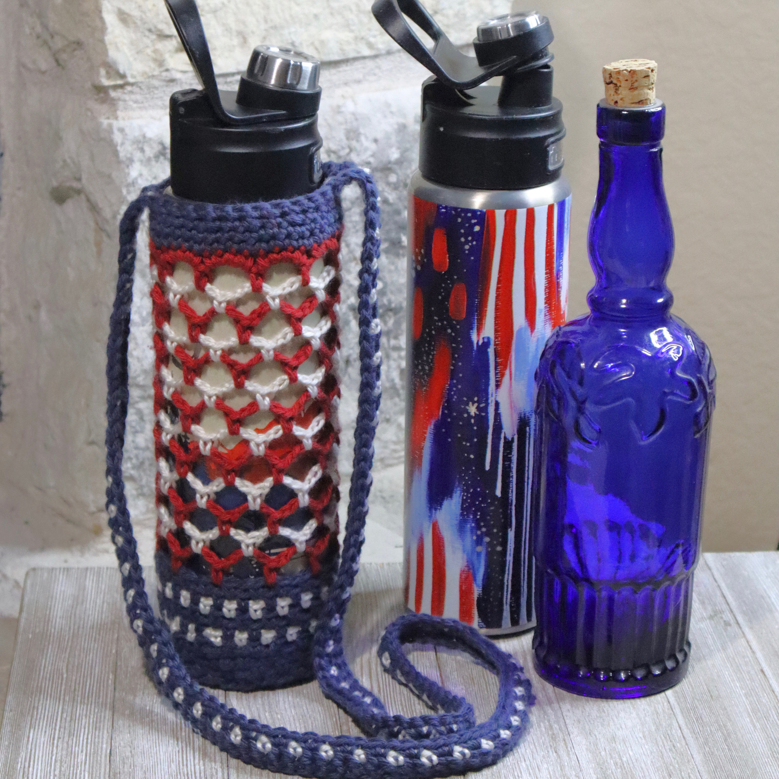 40 Crochet Water Bottle Holder Patterns for On the Go 30 Crochet Bottle Holder Pattern: Versatile Water/Wine/Beer