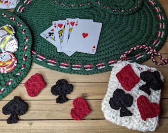 Crochet Poker Pattern Instant Poker Charm Design PDF Instruction Download