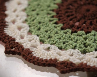 Crochet Mint Chocolate Chip Mandala Doily Pattern ***Listing for PDF Pattern only***