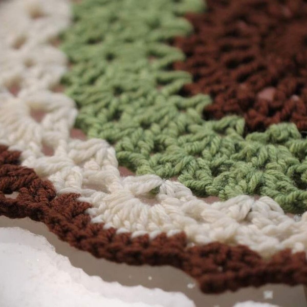 Crochet Mint Chocolate Chip Mandala Doily Pattern ***Listing for PDF Pattern only***