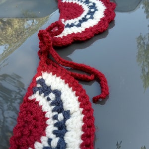 Tiny Americana Bunting Crochet US Flag Bunting Crochet PATTERN Listing for American Flag Bunting Crochet Pdf Pattern pattern only image 4