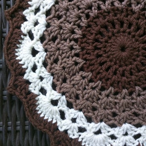 Crochet Mint Chocolate Chip Mandala Doily Pattern Listing for PDF Pattern only image 6