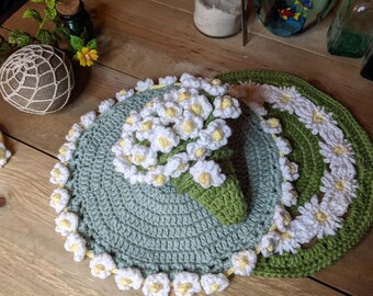 Crochet Flower Bouquet Washcloth Pattern (PDF Download) Arrange your own Bouquet