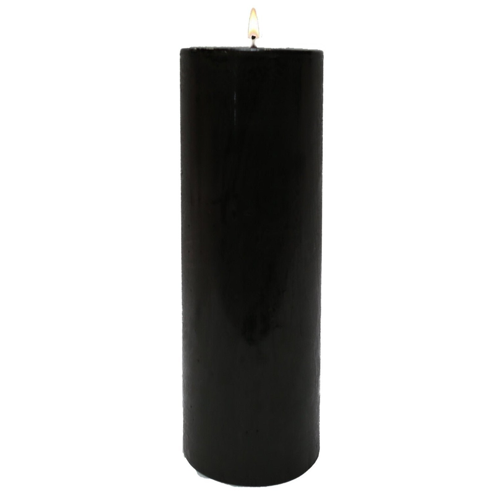 Black Pillar Candles Etsy