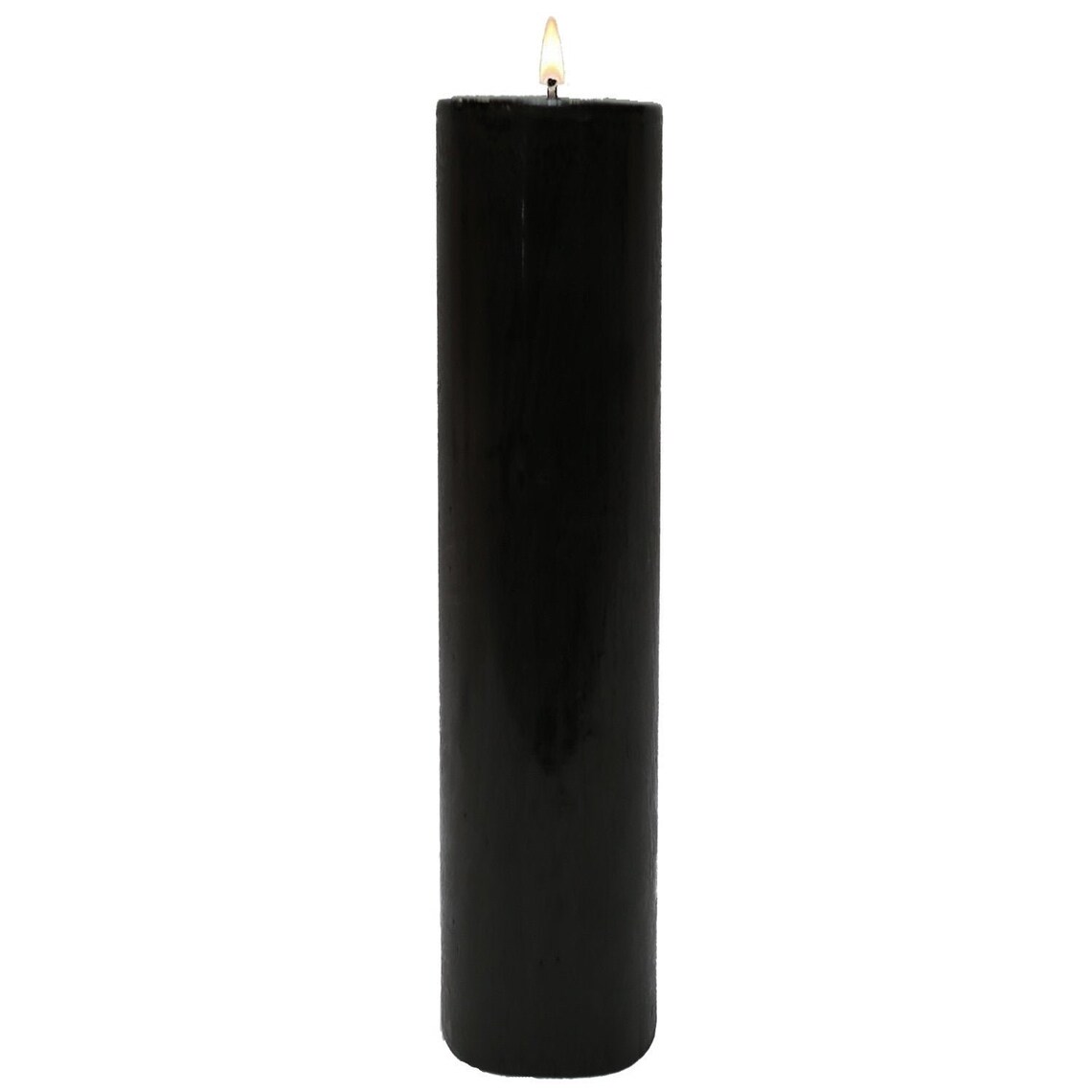 Black Pillar Candles Etsy