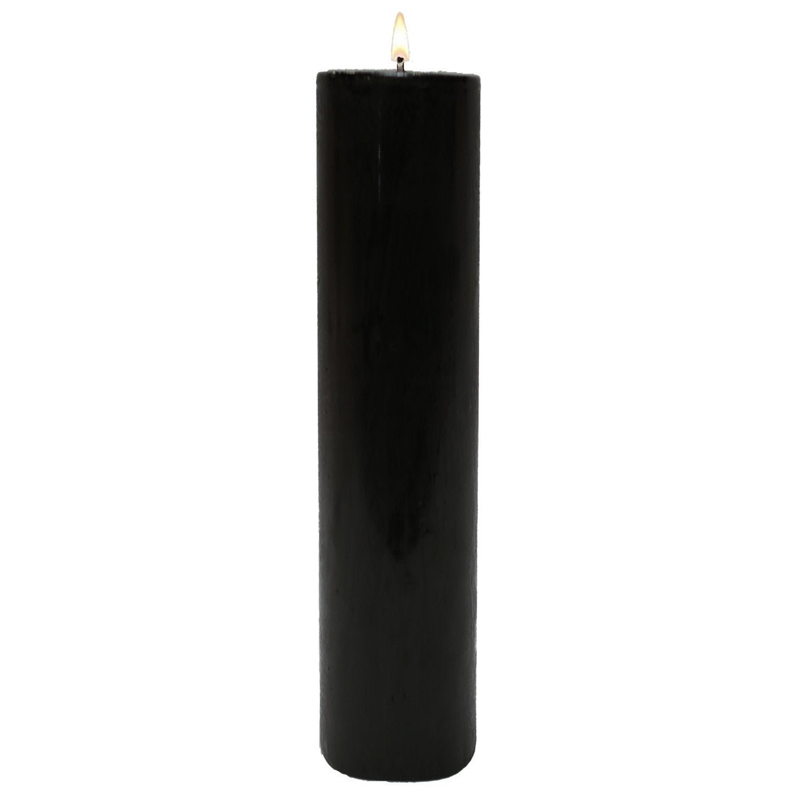 Black Pillar Candles Etsy