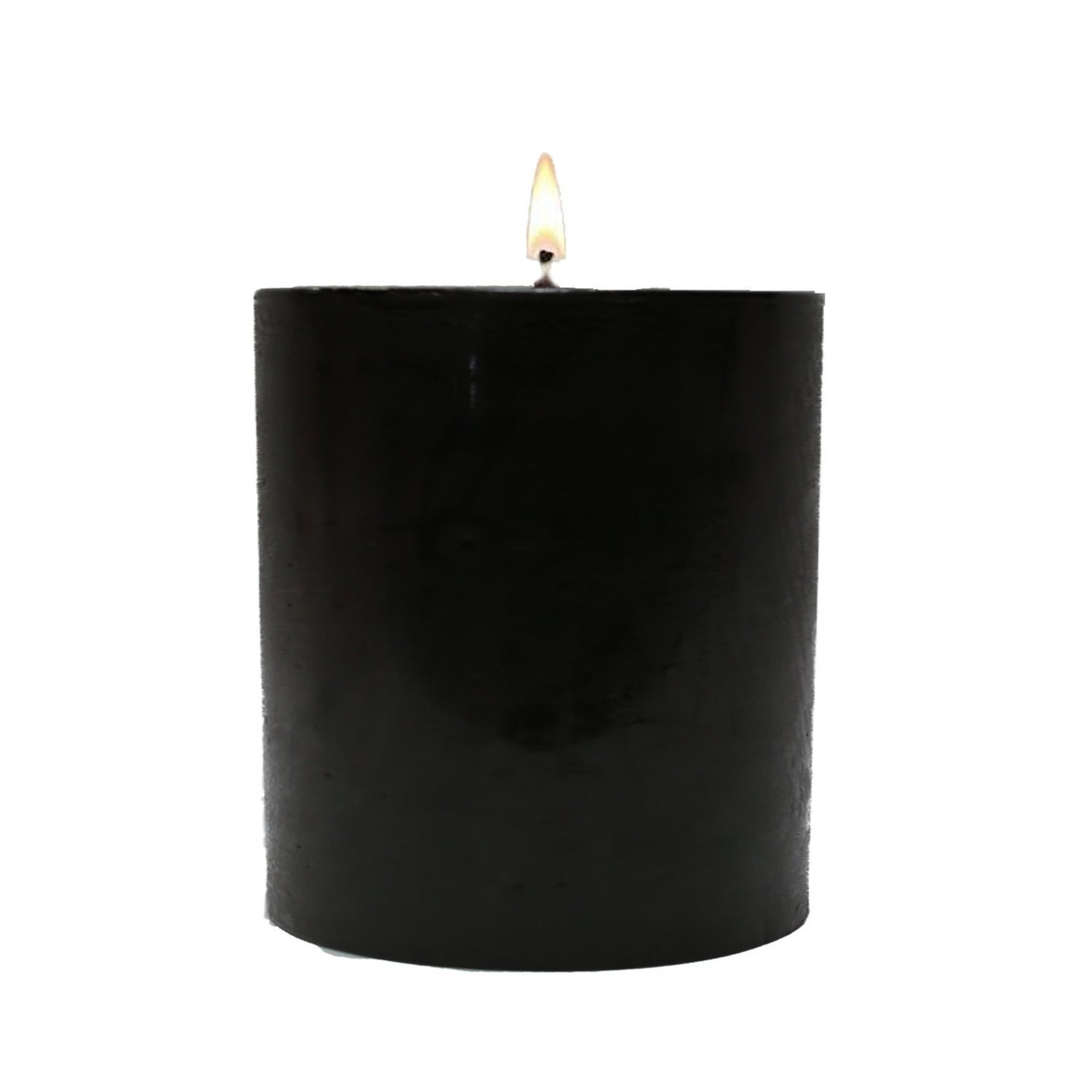 Black Pillar Candles Etsy