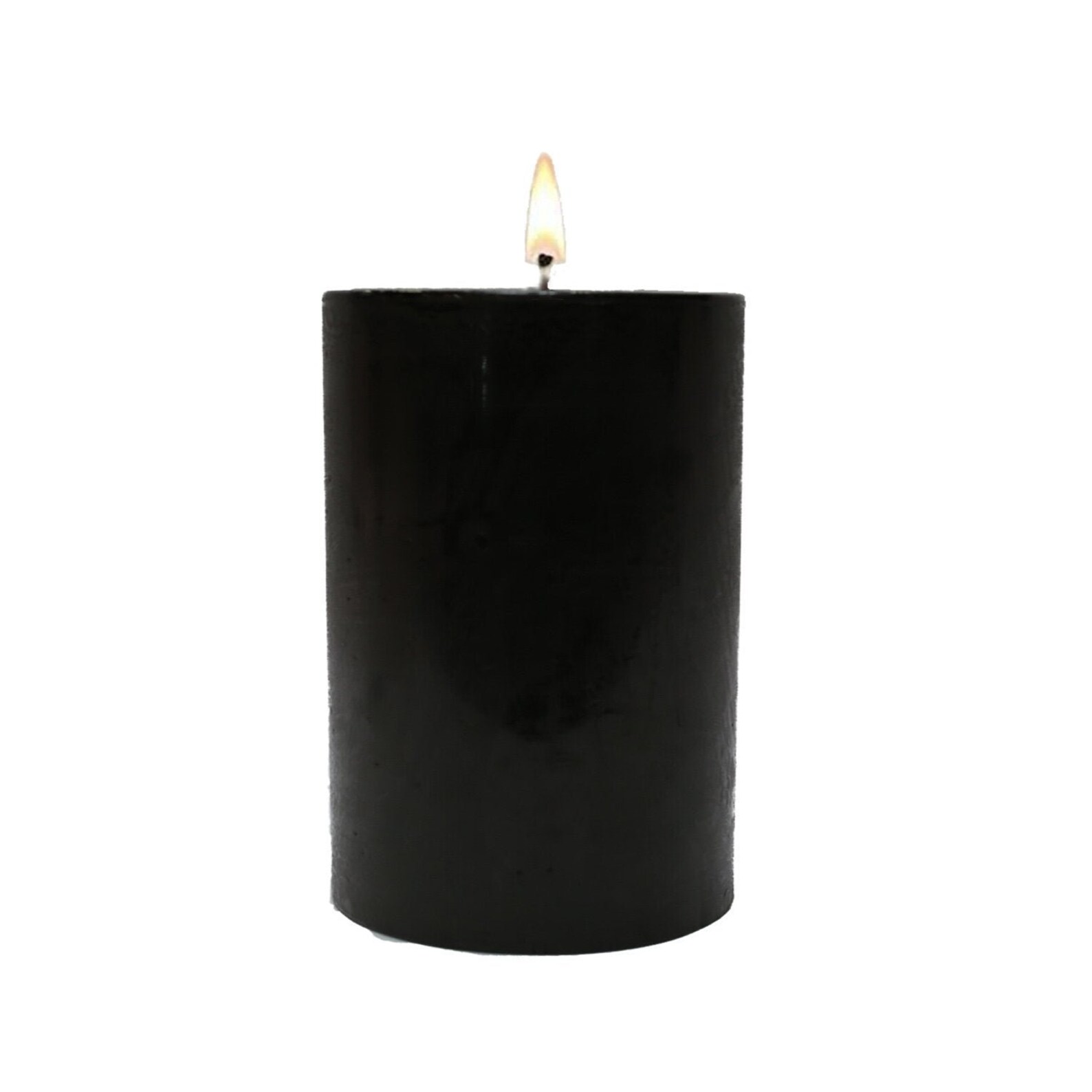 Black Pillar Candles Etsy