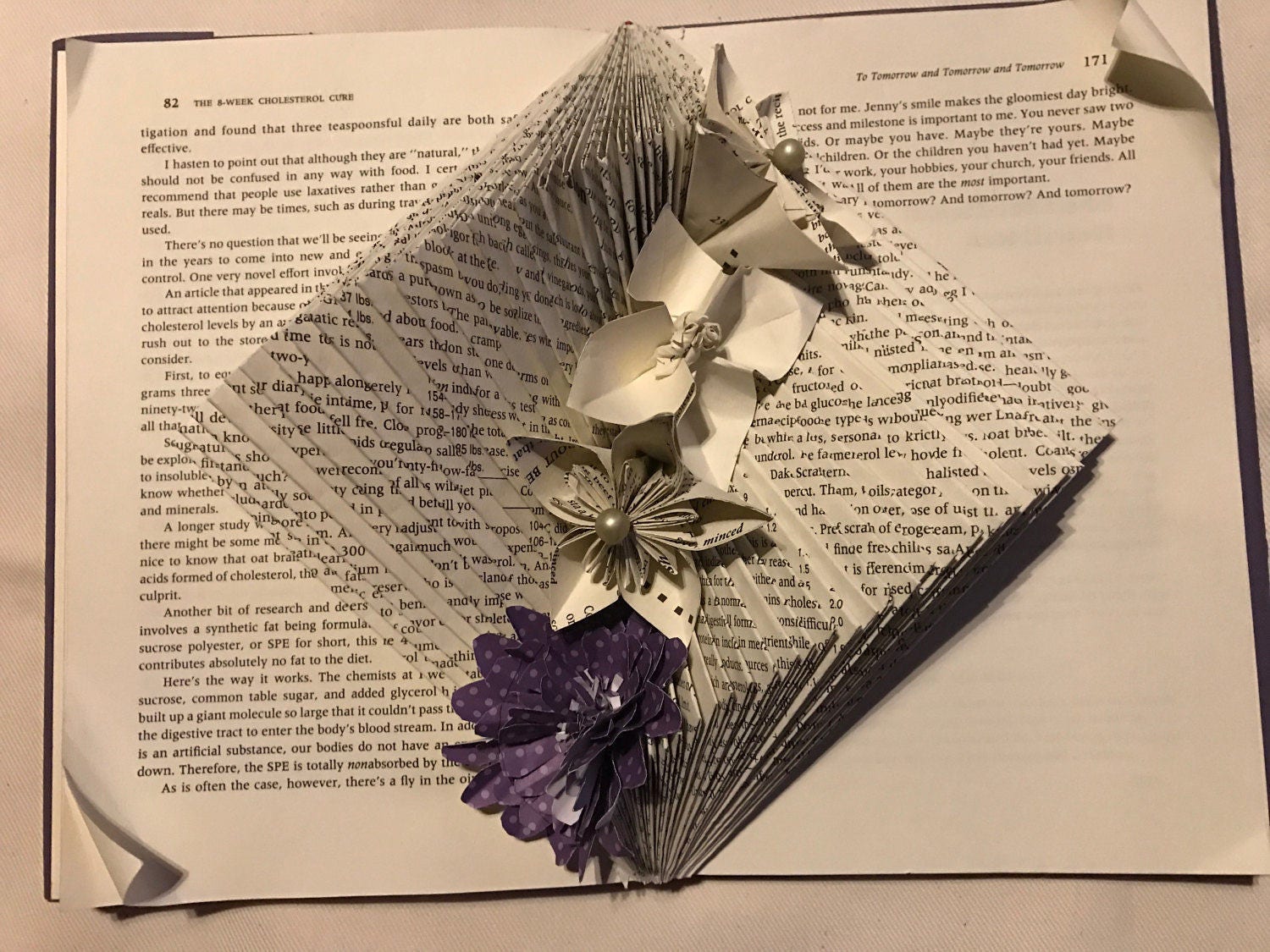 Yin Yang Folded Book Art - Etsy