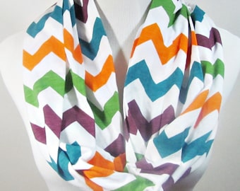 Chevron Scarf. Zigzag Scarf. infinity Scarf. Retro Scarf. Yellow Infinity Scarf. Chevron Infinity Scarf. Scarf.loop Scarf.Circle Scarf.