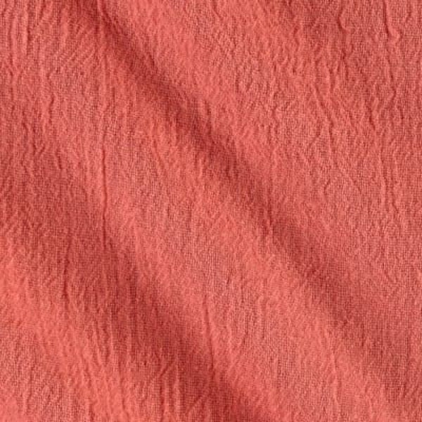 Coral Lightweight Gauze Cotton Scarf.100% Pure Cotton Scarf/Lightweight Gauze/Unisex-Choose Your Style- Infinity or Oblong