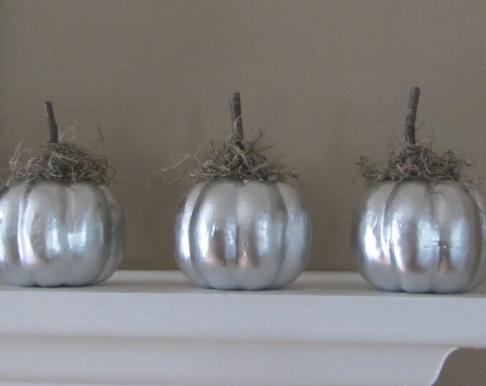 Pumpkin Decor Set of 3 Etsy