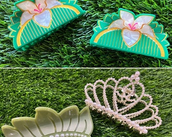 Princess inspired hair claws