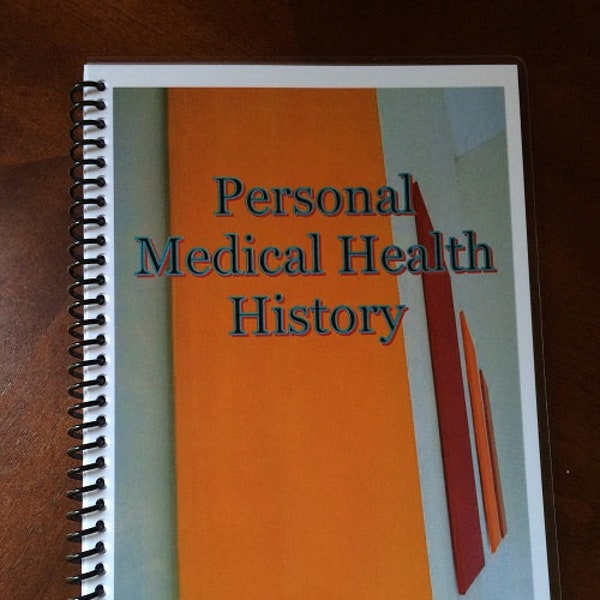 Medical Record Book Etsy