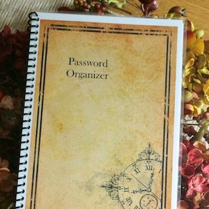 PASSWORD Book Internet Journal Website Organizer Personalized Free