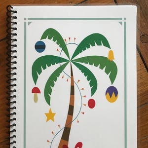 Carnet d'adresses pour carte de Noël 8 ans personnalisé Palmier gratuit
