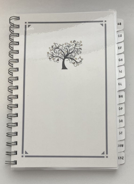 Large Print PASSWORD Book Internet Address Book with A-Z Tabs Personalized Free