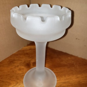 Vintage Frosted Party Lite Castle Turret