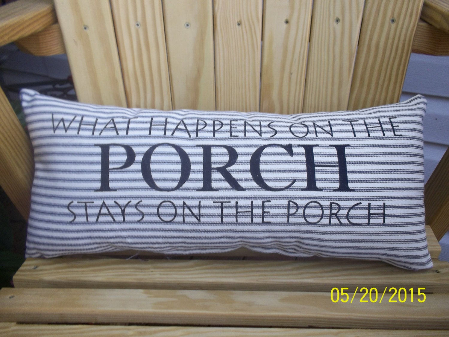 What Happens on the Porch Stays on the Porch Handmade Stencil Primitive
